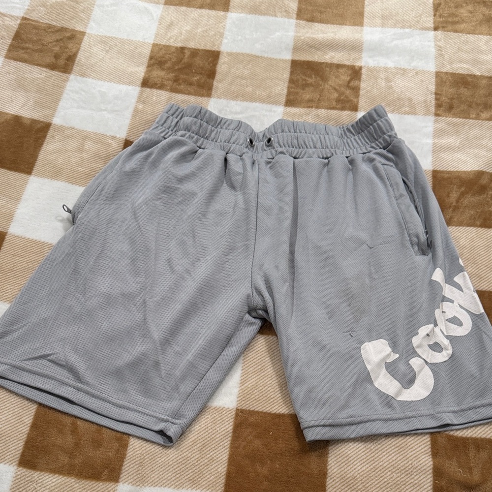 Gray Men’s Athletic Shorts with Logo